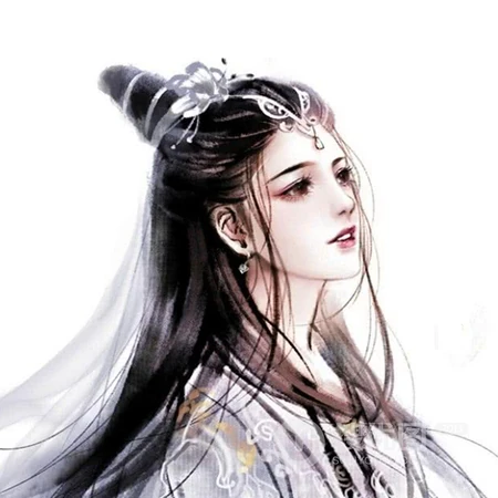 喜欢古风的女生专属，手绘线条古风女生高清头像图片