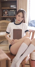 超美运动体操制服短裤线条感少女薄荷室内写真图片
