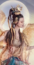 抖音红人&ldquo;真的菜菜&rdquo;国家宝藏系列唯美&ldquo;金翅鸟&rdquo;COS摄影手机壁纸三月推荐