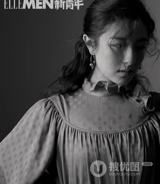 李兰迪柔美气质复古《ELLEMEN新青年》杂志写真大片