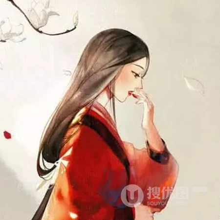 油墨风格古风女生个性头像图片