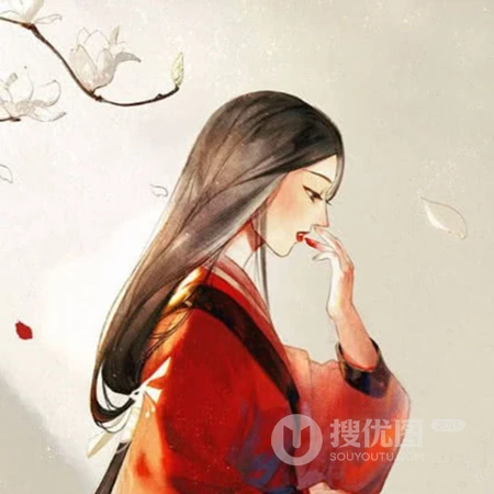 油墨风格古风女生个性头像图片
