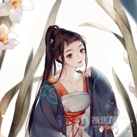 油墨风格古风女生个性头像图片