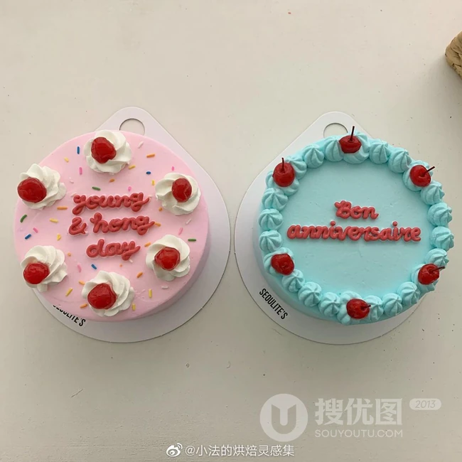 红色爱心，玫瑰情侣主题蛋糕，好甜美 第4张