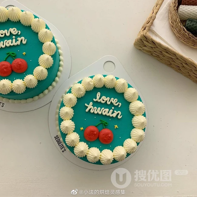 红色爱心，玫瑰情侣主题蛋糕，好甜美 第3张