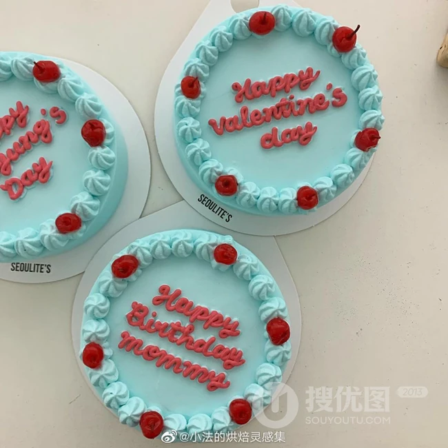 红色爱心，玫瑰情侣主题蛋糕，好甜美 第9张