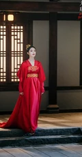 周洁琼古装红衣剧照，周洁琼《大唐女法医》惊艳红装剧照图片