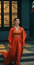 周洁琼古装红衣剧照，周洁琼《大唐女法医》惊艳红装剧照图片