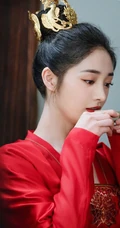 周洁琼古装红衣剧照，周洁琼《大唐女法医》惊艳红装剧照图片
