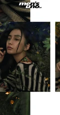 angelababy梦幻花园个性写真，化身丛林绿枝中捕捉生命的花匠