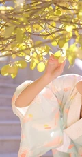 清纯古装少女阳光小木屋清新写真，阳光明媚早踏春