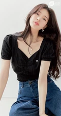 韩国气质女生裴秀智牛仔裤系列柔美动人写真图片