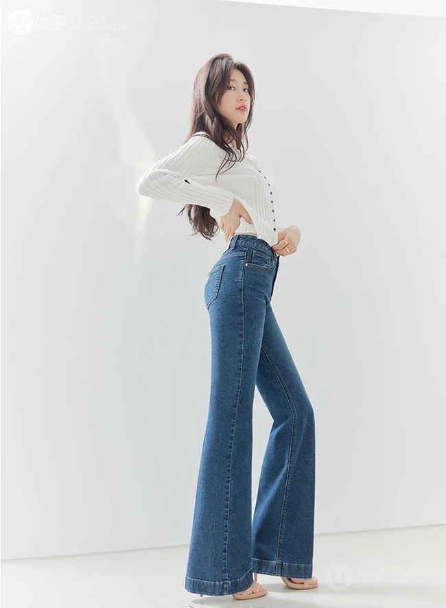 韩国气质女生裴秀智牛仔裤系列柔美动人写真图片