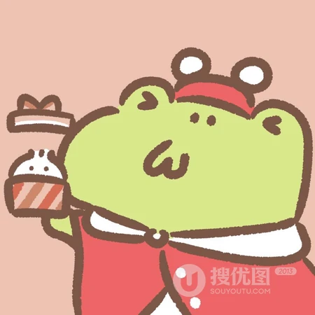 卡通萌萌的小青蛙情侣头像一对