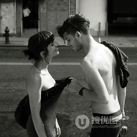 欧美情侣男女生情感互动情侣头像，情侣激情拥吻头像图片推荐