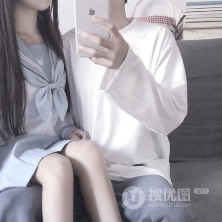时尚男女生情侣内涵头像，情侣一人一半真人头像