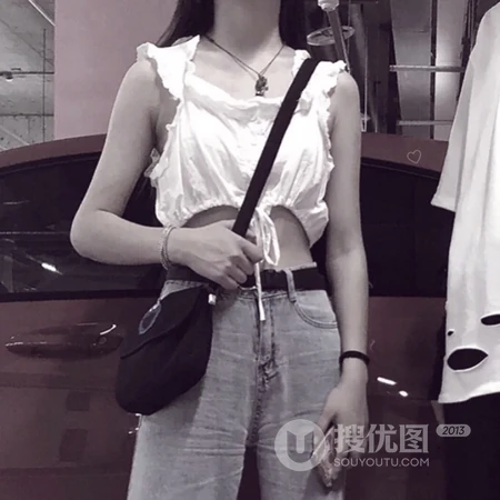不露脸潮流男女生个性情侣头像真人一人一半头像图片