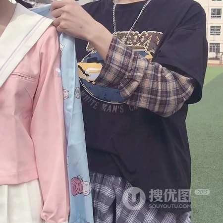 不露脸潮流男女生个性情侣头像真人一人一半头像图片
