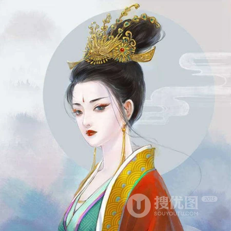 手绘古风女生头像，古代美人头像下载