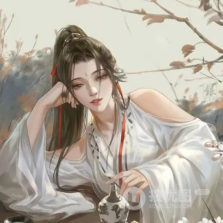 手绘古风女生头像，古代美人头像下载