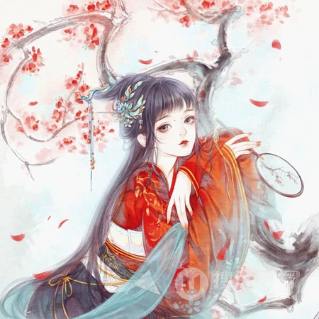 手绘古风女生头像，古代美人头像下载
