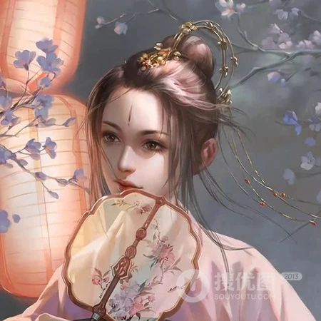 手绘古风女生头像，古代美人头像下载