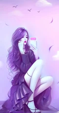 抖音3月热门动漫龙女创意手机壁纸