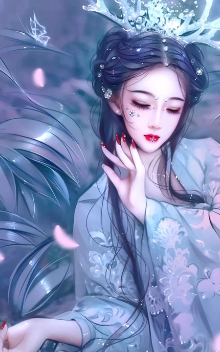 抖音3月热门动漫龙女创意手机壁纸