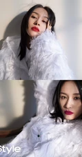 王子文3月份优家画报杂志写真图集，着装魅惑，红唇柔美气质