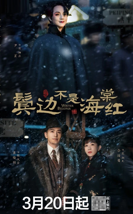 黄晓明，尹正，佘诗曼主演电视剧《鬓边不是海棠红》定档海报图片