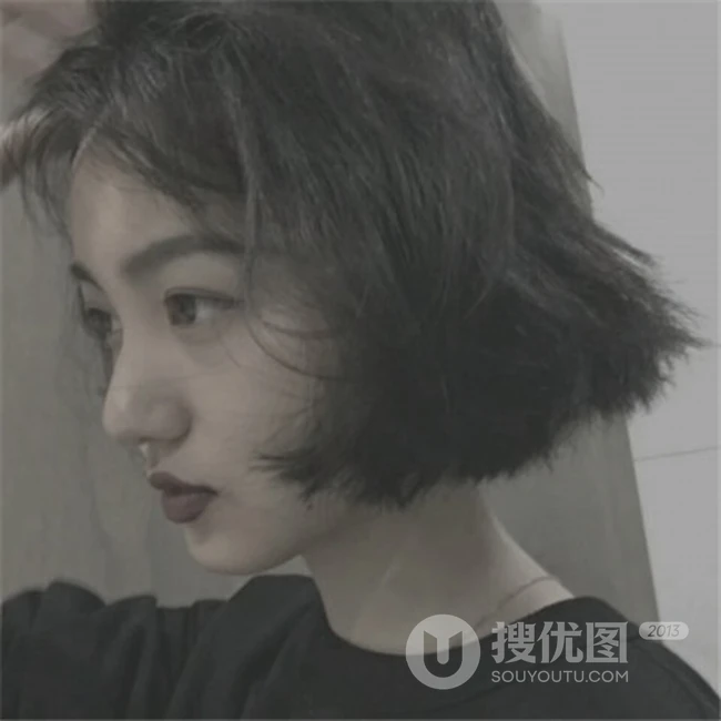 女生伤感黑白图片，超女生生气质女生半身照唯美伤感慵懒图片
