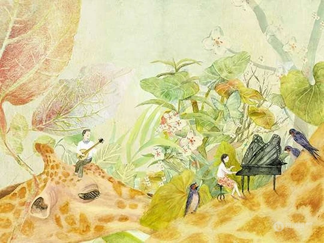 挺美的一组插画图片