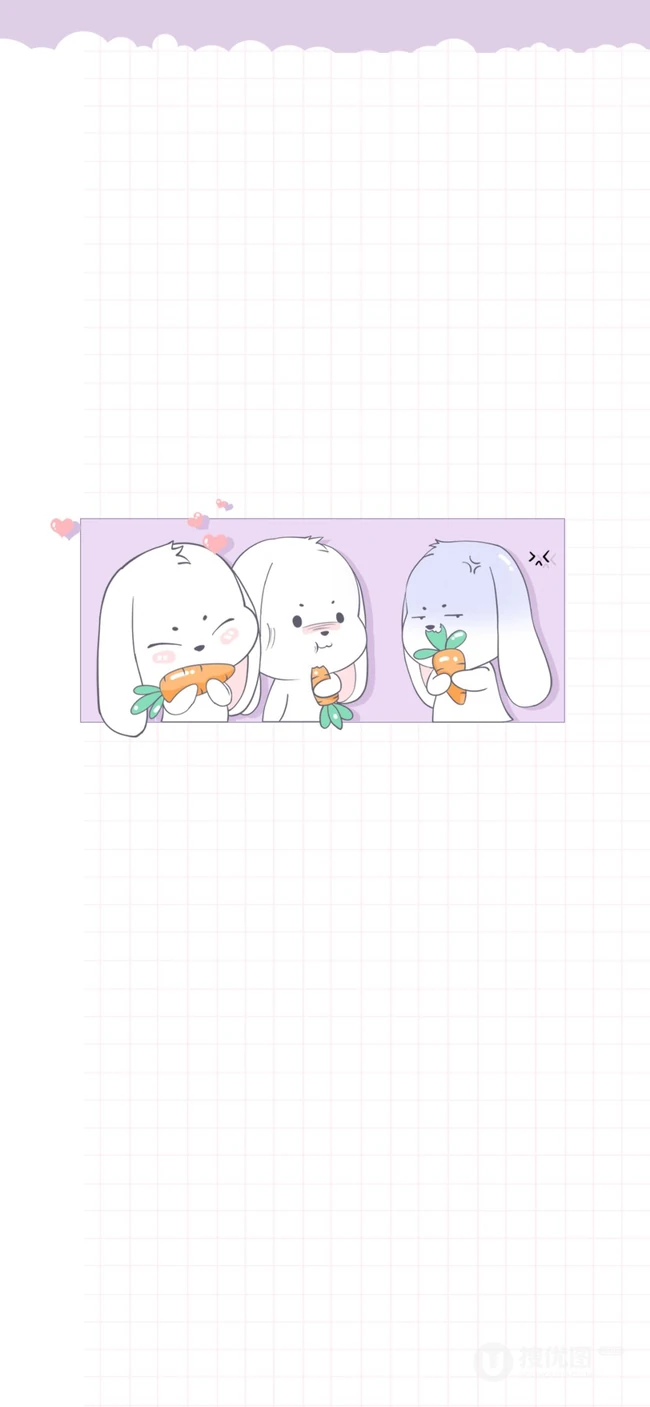搞怪吃货女生，创意卡通图案女生手机壁纸3月23日推荐