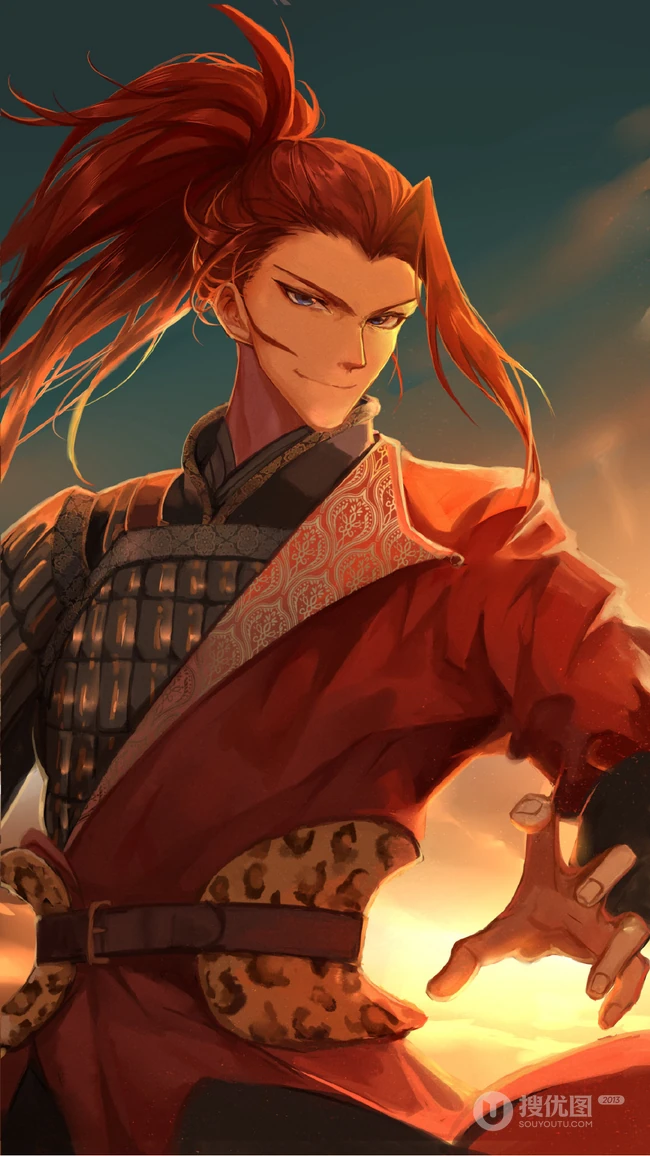 王者荣耀韩信，李白，夏侯惇等创意插画手机壁纸