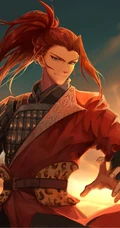 王者荣耀韩信，李白，夏侯惇等创意插画手机壁纸