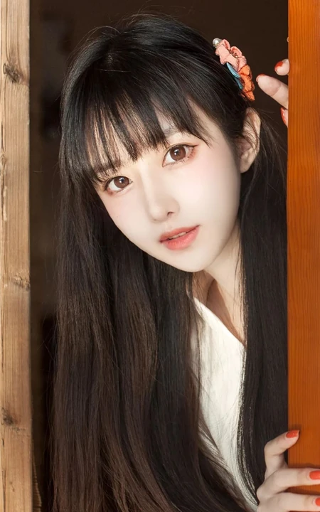 超清纯大眼日系少女高清近照手机壁纸