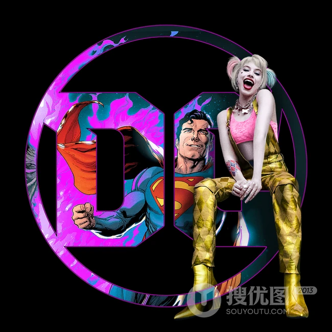 DC漫画影视新作&ldquo;猛禽小队和哈莉&middot;奎茵&rdquo;小丑女炫彩海报图片鉴赏