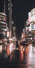 唯美的冬季城市街景，白雪皑皑很美的手机壁纸
