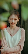 邵芸青涩复古写真图片