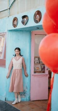 邵芸青涩复古写真图片