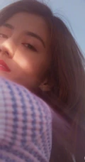 吴千语气质红唇高清近照写真图片，朦胧中的美人，妙不可言