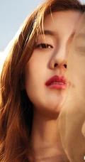 吴千语气质红唇高清近照写真图片，朦胧中的美人，妙不可言