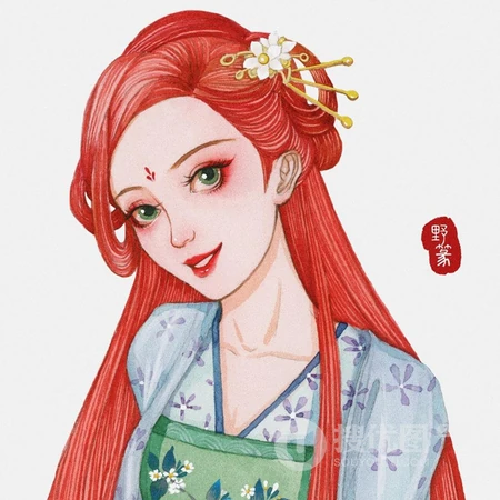 手绘各类公主头像图片免费下载