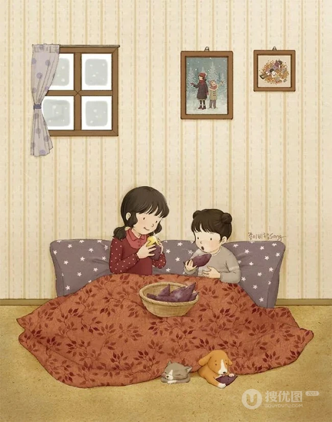 你的童年是什么样子的？韩国画师暖心描绘童年&ldquo;陪伴&rdquo;插画美图