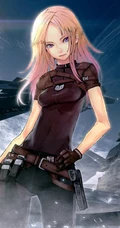 现代感和机械科幻感十足的贫乳线条大长腿二次元女生战士图片集