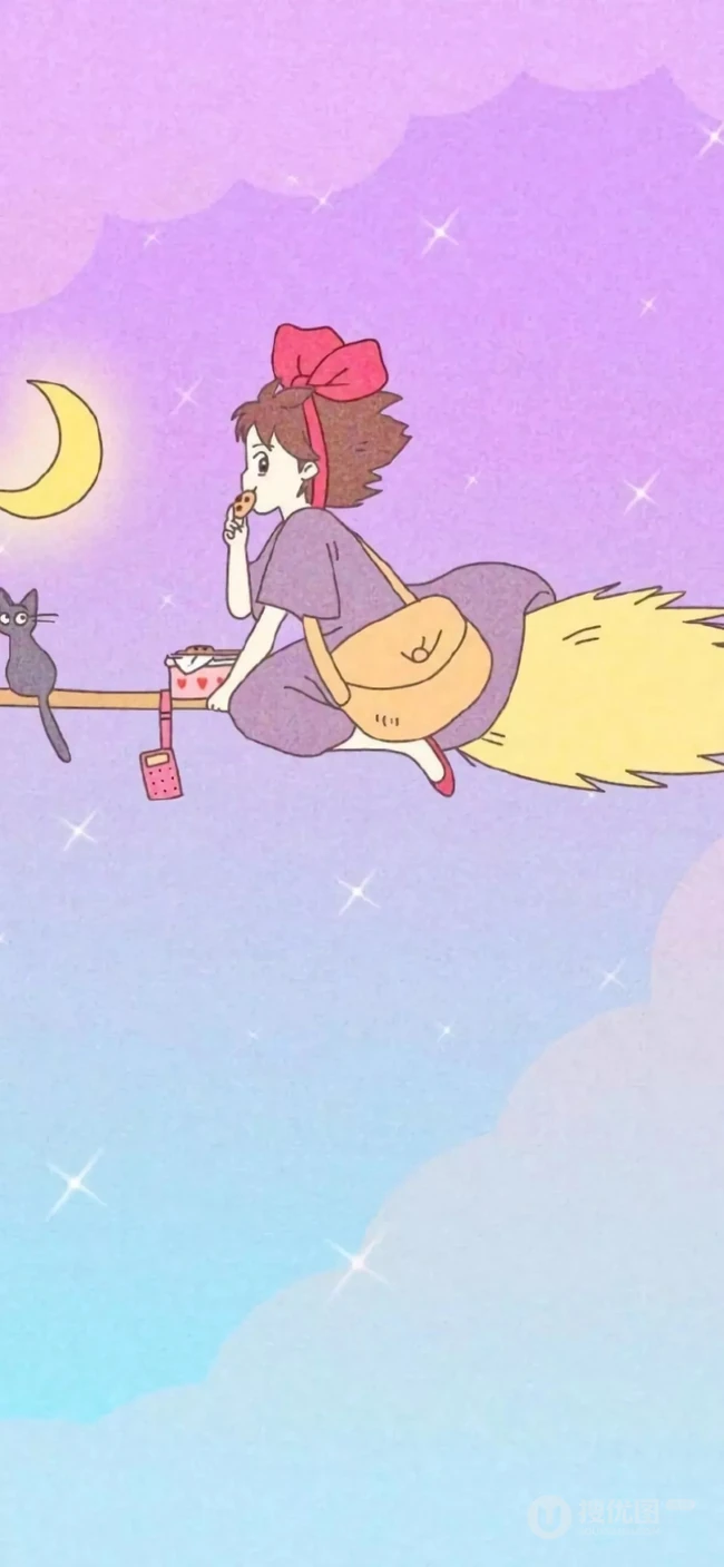 紫色的少女心，紫色风格超萌的独角兽和公主女生专属手机壁纸图片推荐