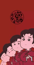 德云社演员可爱的动漫形象手机壁纸，Q萌Q萌的好可爱