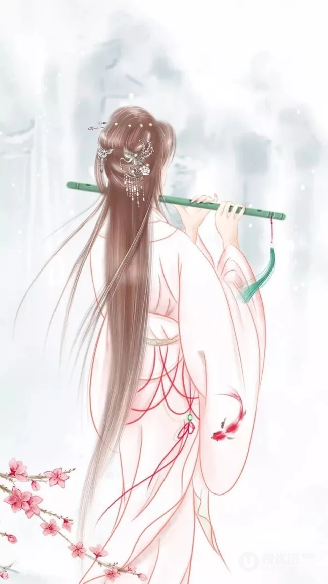 唯美古风美人意境图片，看远方，一份美好，温润着岁月