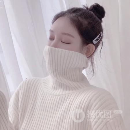 萌萌可爱的丸子头小姐姐搞怪表情头像图片