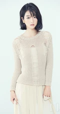 韩国女艺人徐睿知清美优雅杂志封面写真图片